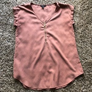 Express zip front gramercy tee